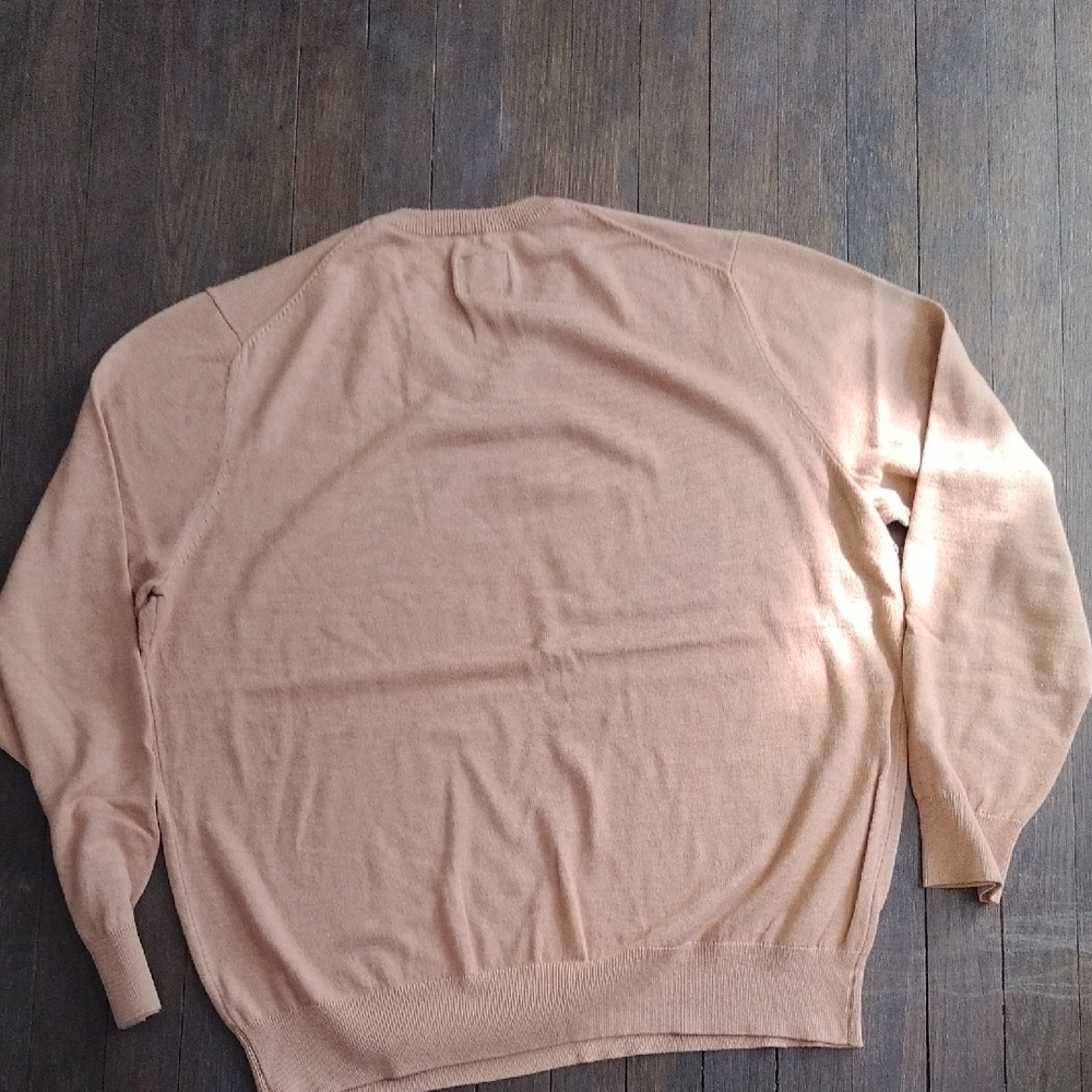 Lot of 3 ST JOHN Mens V Neck Sweaters Chocolate,Gray,Camel Sz XL - Picture 7 of 10